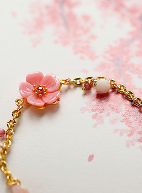 【樱花落】软语设计蓝宝石蝴蝶