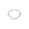 925 silver-plated Moebius ring light luxury high-end tail ring women's index finger ring open ring plain ring