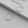 925 silver-plated Moebius ring light luxury high-end tail ring women's index finger ring open ring plain ring