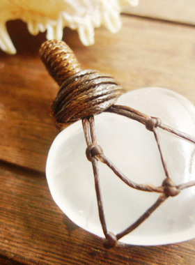 天然原石水晶手工编织