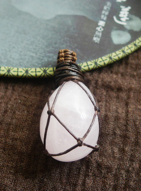 天然原石水晶手工编织