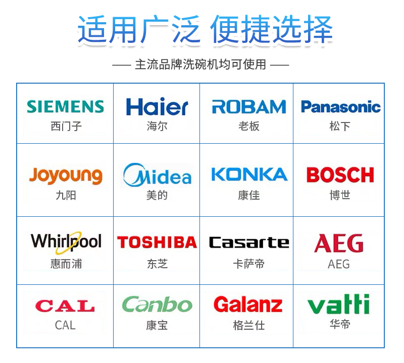 简境洗碗块100片 洗碗机用洗涤块家用洗碗剂西门子九阳适用洗涤剂