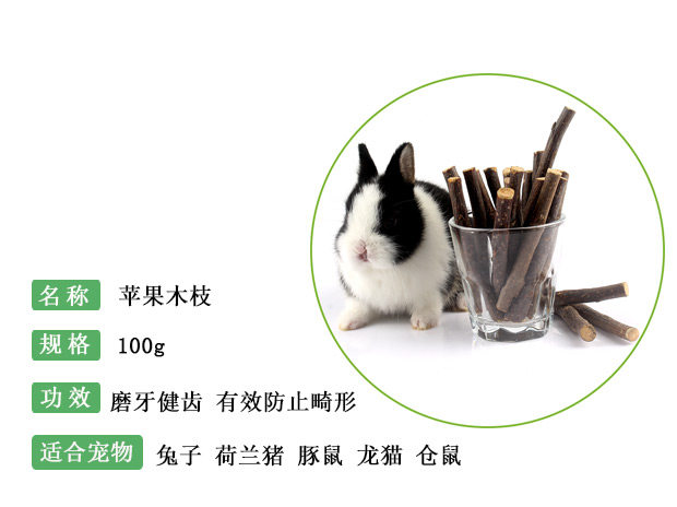 金丝熊兔子仓鼠专用磨牙棒可食用神器苹果枝花枝鼠的食物和小零食,淘宝优惠券,粉丝福利购,淘宝优惠卷