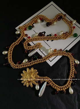 欧美腰链重工中古狮子镀金