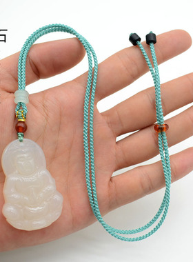 吊坠挂绳子手工编织翡翠项链绳挂脖可调节玉器挂坠绳 diy饰品挂件