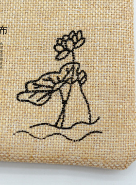 文玩袋子首饰品收纳袋佛珠手串核桃盘玩麻布联合小布袋抽绳束口袋