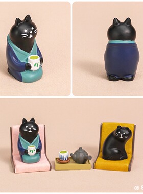 创意可爱猫咪卡通迷你桌面摆件