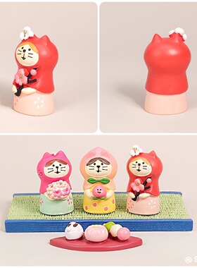 可爱日式猫咪桌面摆件礼物装饰品