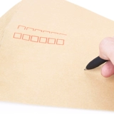100 толстая кожаная бумага Envelope Письмовой пакет платный пакет с размером пакет с конвертом простой стоимость -добавленная налоговая счета конверт