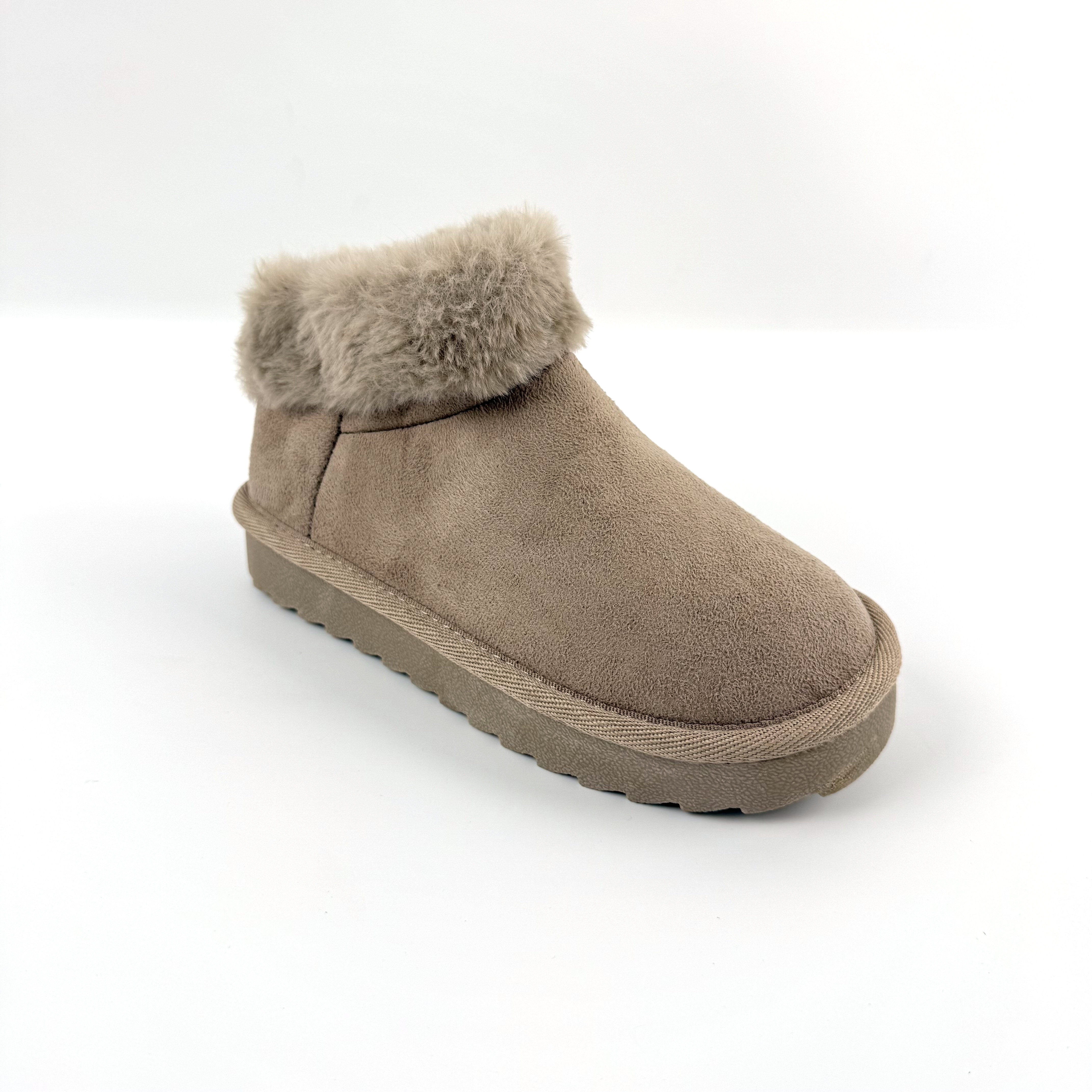 外贸出英国亲子款秋冬加绒保暖棉鞋轻便舒适时尚一脚蹬低帮雪地靴,淘宝优惠券,粉丝福利购,淘宝优惠卷