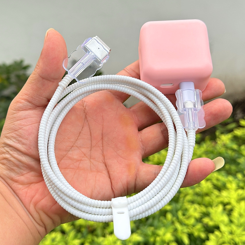 苹果MacBook Air电源保护套M2 M3 M4电脑35瓦充电器数据线绕线绳 - 图3