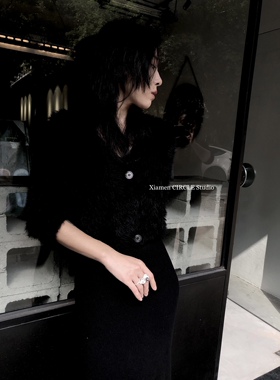 大溪地黑珍珠小众戒指设计师原创