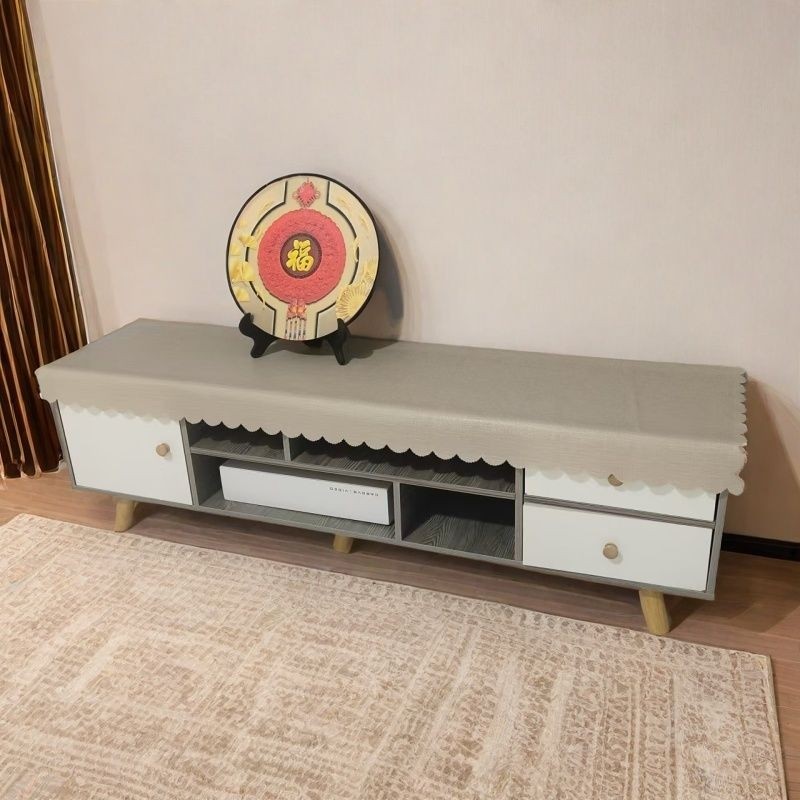 电视柜条几柜长条桌布防水防油防尘长桌布长方形电视机柜鞋柜盖布,淘宝优惠券,粉丝福利购,淘宝优惠卷