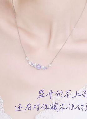 告白紫藤项链送女友520七夕礼物