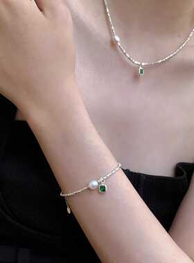 碎银子珍珠手链女轻奢小众精致