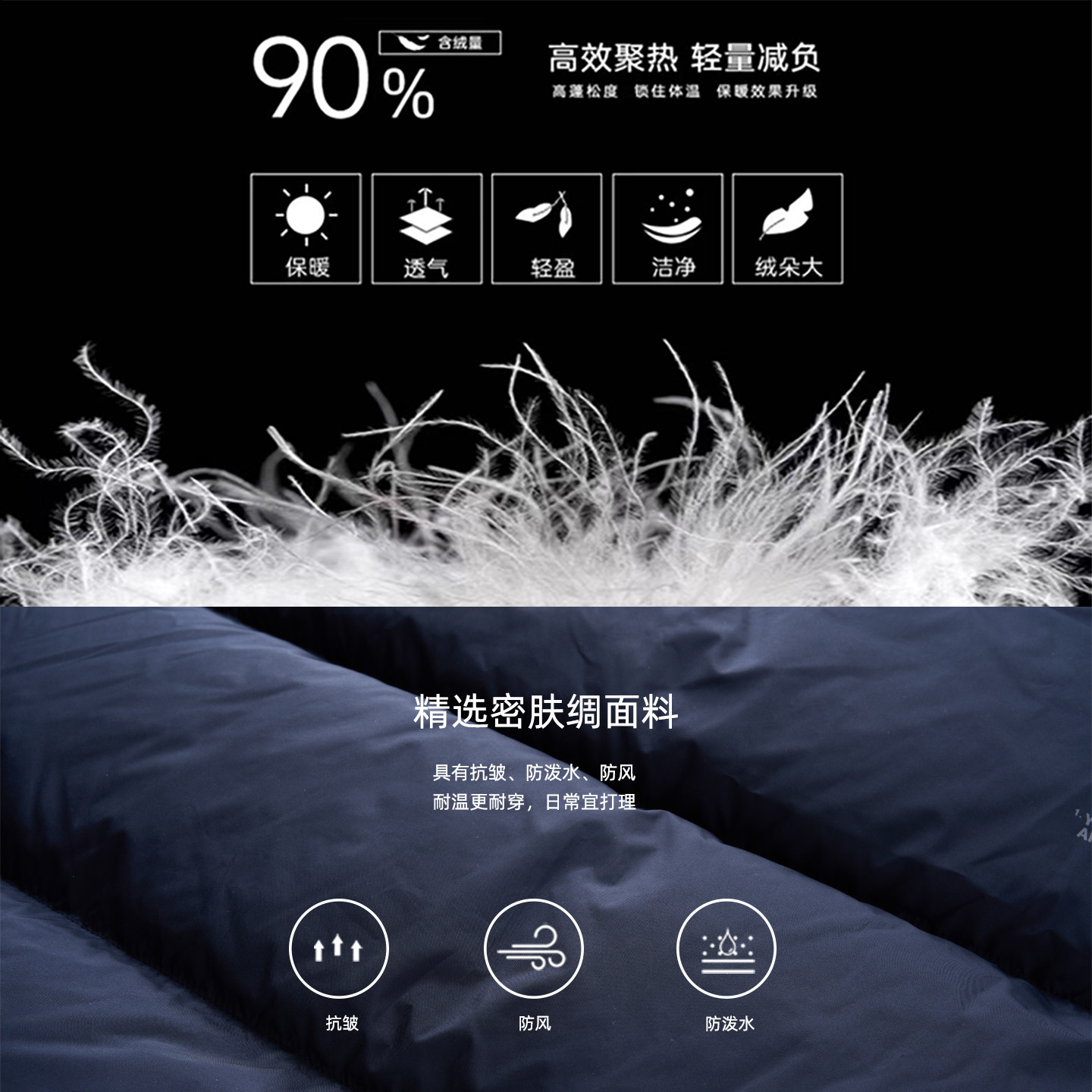 女大童藏青连帽羽绒服2025冬装新款青少年保暖洋气面包服亲子外套,淘宝优惠券,粉丝福利购,淘宝优惠卷