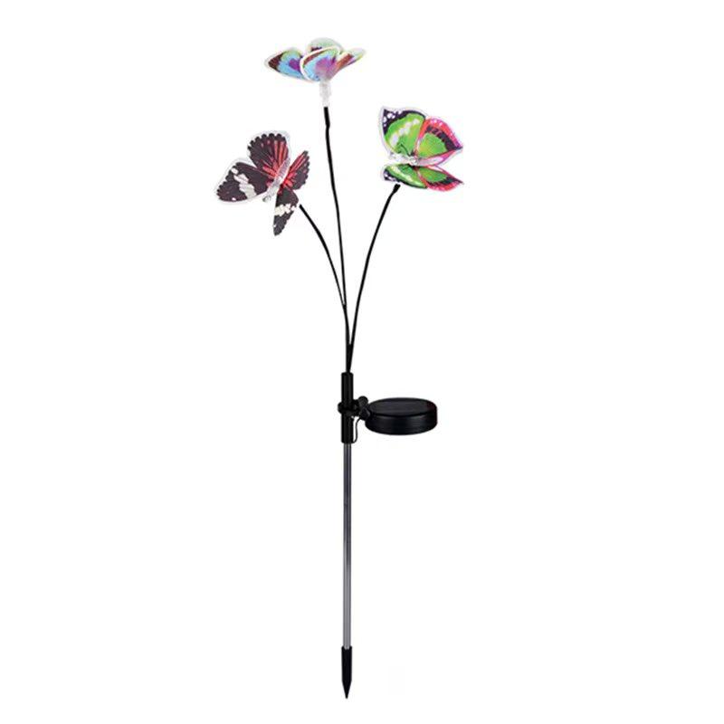 太阳能灯户外庭院光纤蝴蝶灯花园草坪阳景观装饰氛围插地防水彩灯,淘宝优惠券,粉丝福利购,淘宝优惠卷