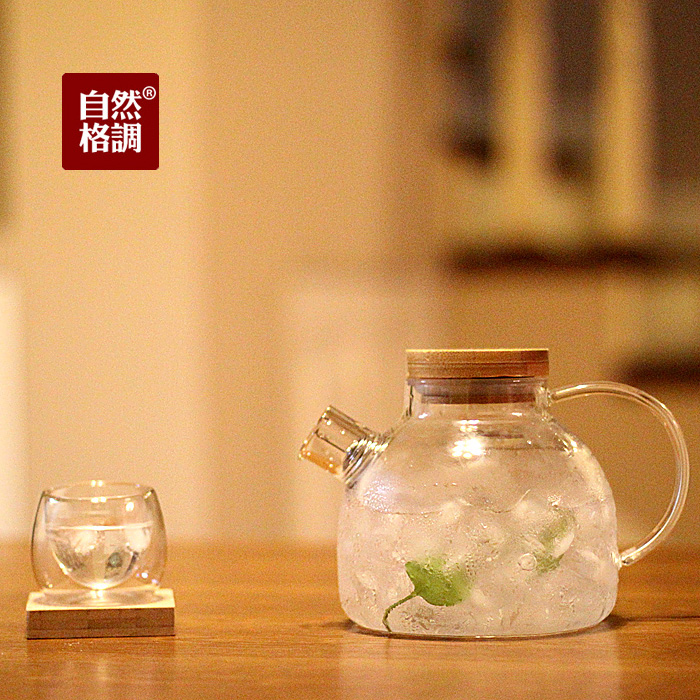 自然格调│花茶壶水果茶壶养生茶壶玻璃茶具套装 耐高温 加热煮茶
