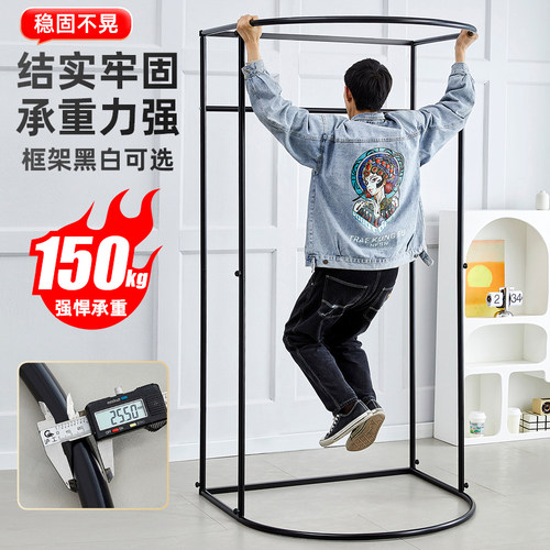 商场临时移动试衣间服装店落地便携式可折叠简易更衣室展示架门帘 - 图1