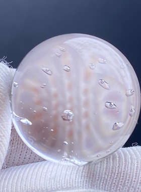 天然白水晶满天星水胆吊坠圆珠DIY水胆单珠饰品项链17mm 一物一图