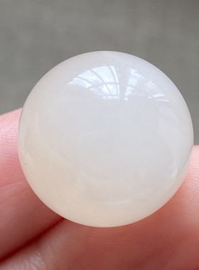 天然水晶白兔毛吊坠圆珠DIY水晶单珠饰品项链18mm一物一图