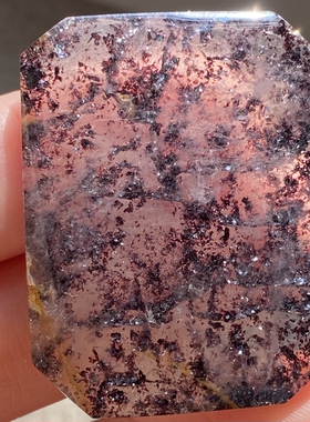 天然水晶星光云母片吊坠裸石男女款水晶饰品项链 一物一图