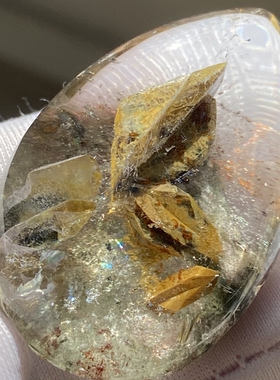 天然水晶包裹体幽灵榍石吊坠男女款水晶饰品项链挂坠一物一图
