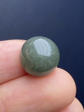 天然水晶绿发晶吊坠圆珠多宝珠配珠裸石项链12mm一物一图