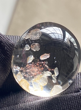天然水晶包裹体矿石吊坠男女款水晶饰品项链挂坠 一物一图