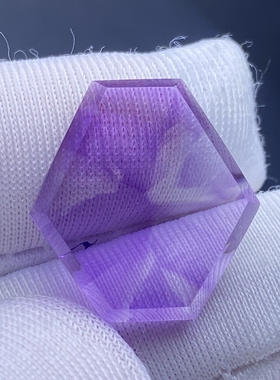 天然紫水晶吊坠裸石男女款紫晶饰品项链挂坠 一物一图