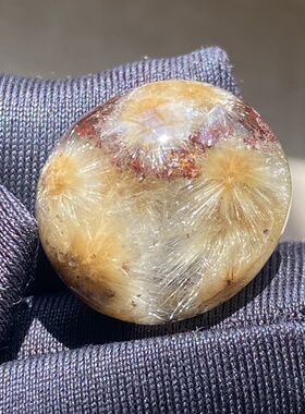 天然水晶发晶花吊坠裸石蛋面DIY发晶饰品项链挂坠 一物一图