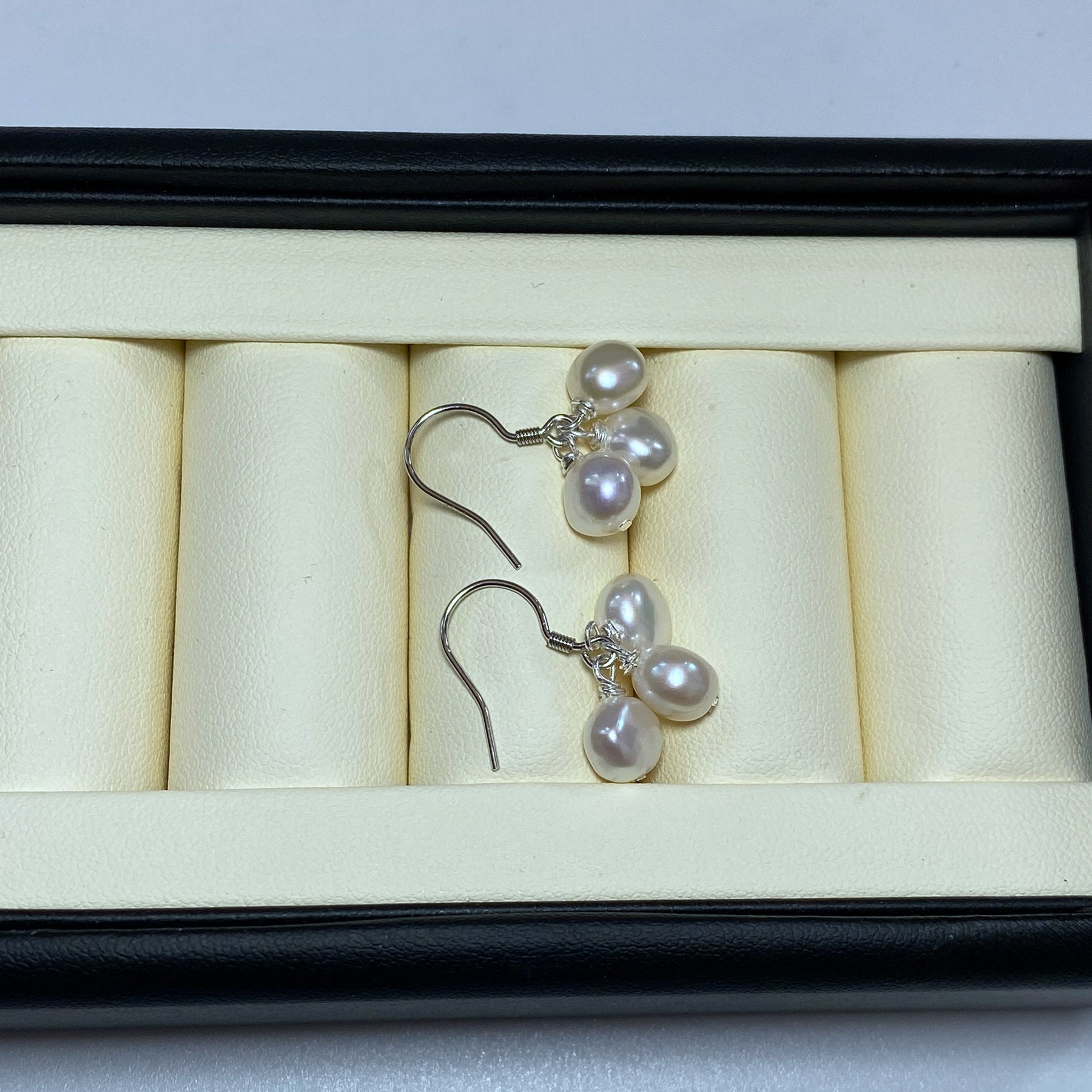 天然白色巴洛克淡水珍珠耳环不规则异形珍珠长款耳饰S925银耳钩,淘宝优惠券,粉丝福利购,淘宝优惠卷