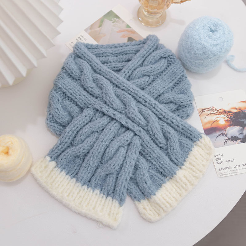 手工diy云朵绵绵毛线编织拼色麻花小围巾材料包新手自制秋冬礼物,淘宝优惠券,粉丝福利购,淘宝优惠卷