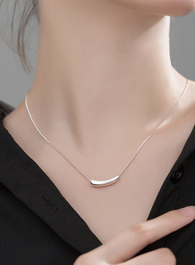 气质小茄子蛇骨项链女