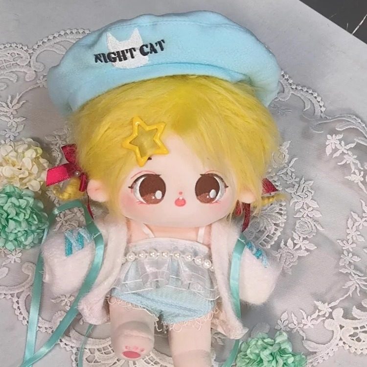 现货】贝雷帽 小夜猫棉花娃娃多色帽子多种娃体可戴可爱帅气百搭,淘宝优惠券,粉丝福利购,淘宝优惠卷