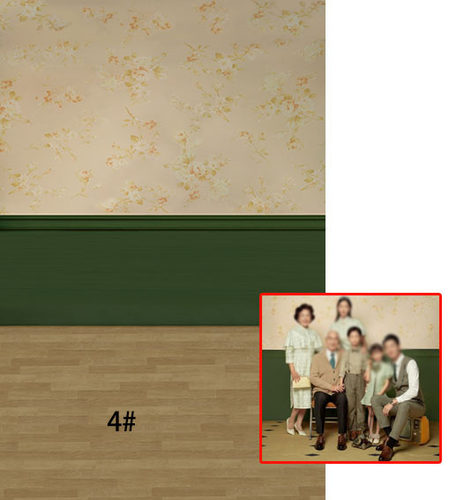 中国风工笔画拍照背景纸古装摄影复古中式全家福背景布芳华年代 - 图2