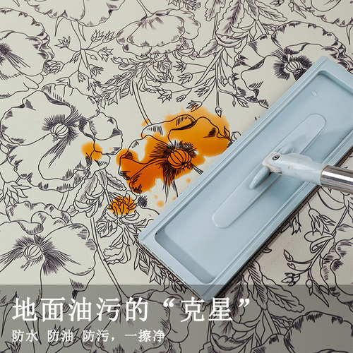 法式高级入户门地垫耐脏免洗pvc复古进门垫子脚垫皮革地毯可裁剪 - 图2