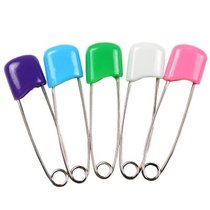 Collection of abs with fixed buttoning pin Colour Safety pins 5 only