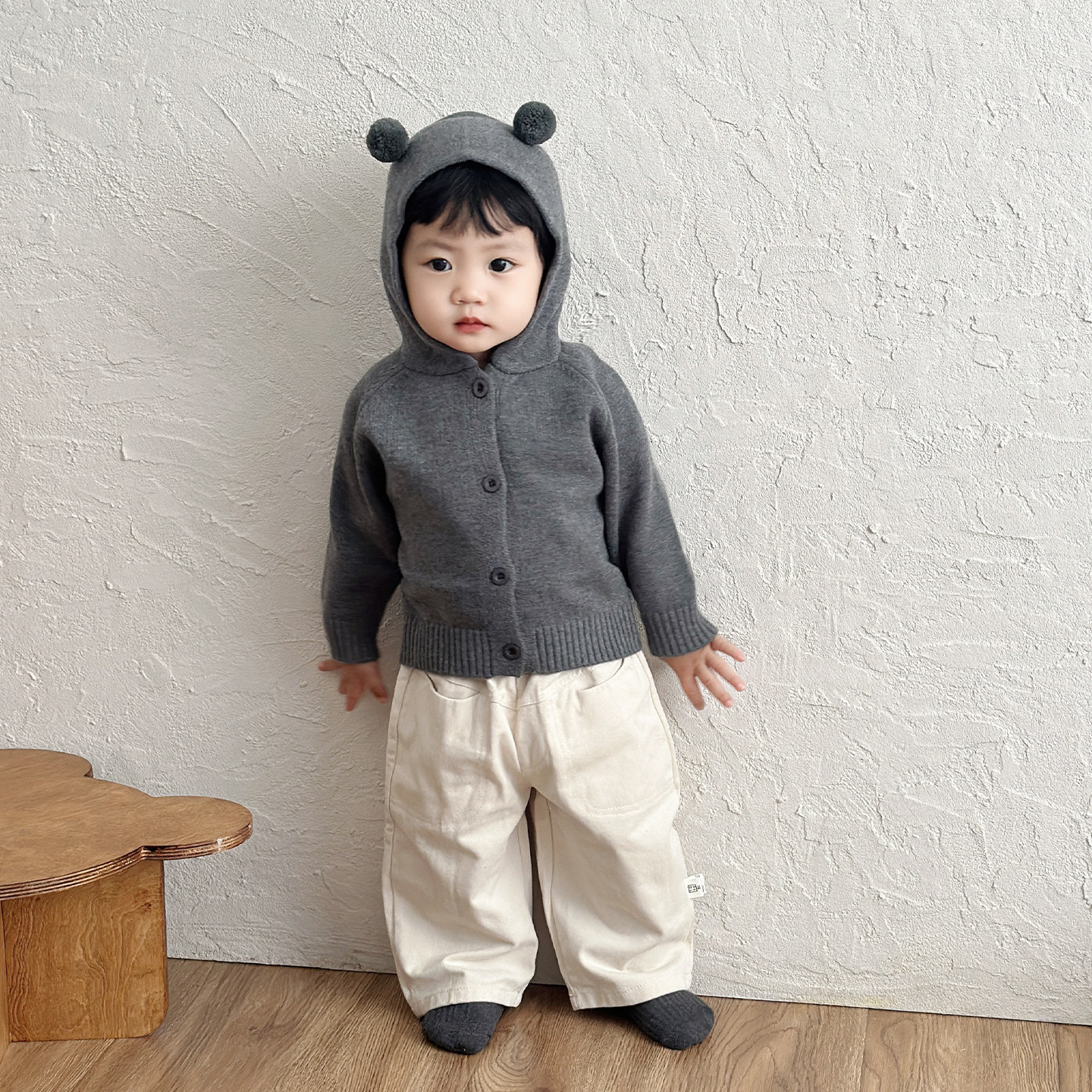 男宝宝春秋季针织开衫套装男童韩版气质毛衣外套婴儿休闲直筒长裤,淘宝优惠券,粉丝福利购,淘宝优惠卷