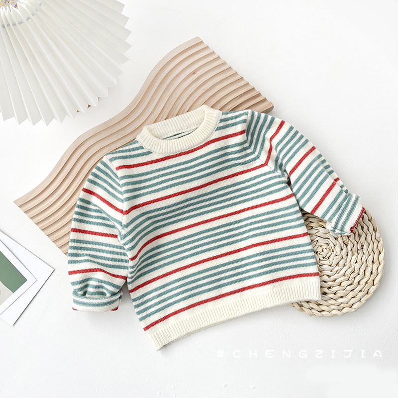 宝宝衣服春秋条纹针织T恤套装婴幼儿连体裤哈衣新生儿爬服外出服,淘宝优惠券,粉丝福利购,淘宝优惠卷