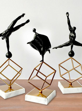 思考者体操秋千美式风金属工艺品