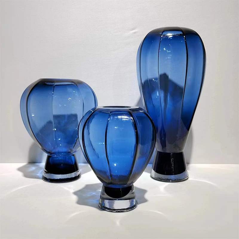 简约创意北欧玻璃花瓶百搭家居玄关桌面装饰样板房高级感水培花器