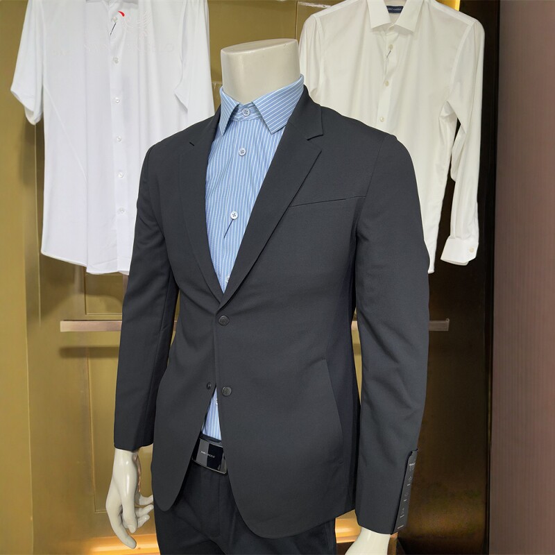 报喜鸟黑色净版商务休闲弹力运动青年修身男士款秋冬外套单件西服,淘宝优惠券,粉丝福利购,淘宝优惠卷