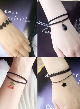 复古珍珠蕾丝学生日韩风情侣手链