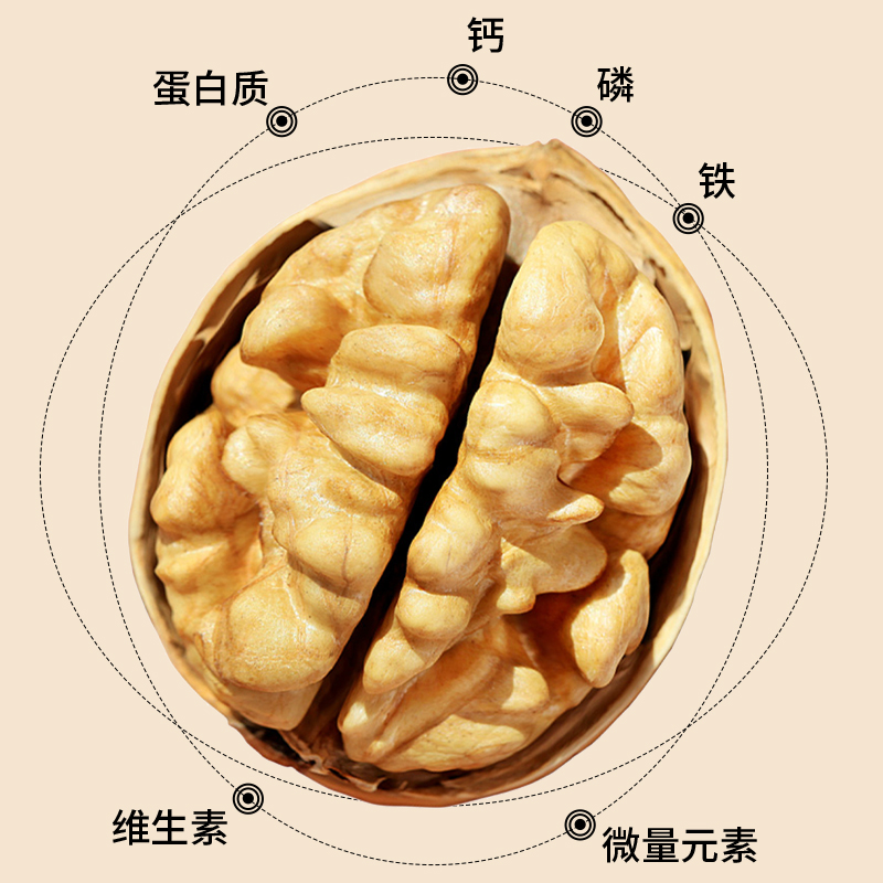 西域果园新疆阿克苏核桃草本味奶油味5斤实惠装合桃薄皮脆皮核桃