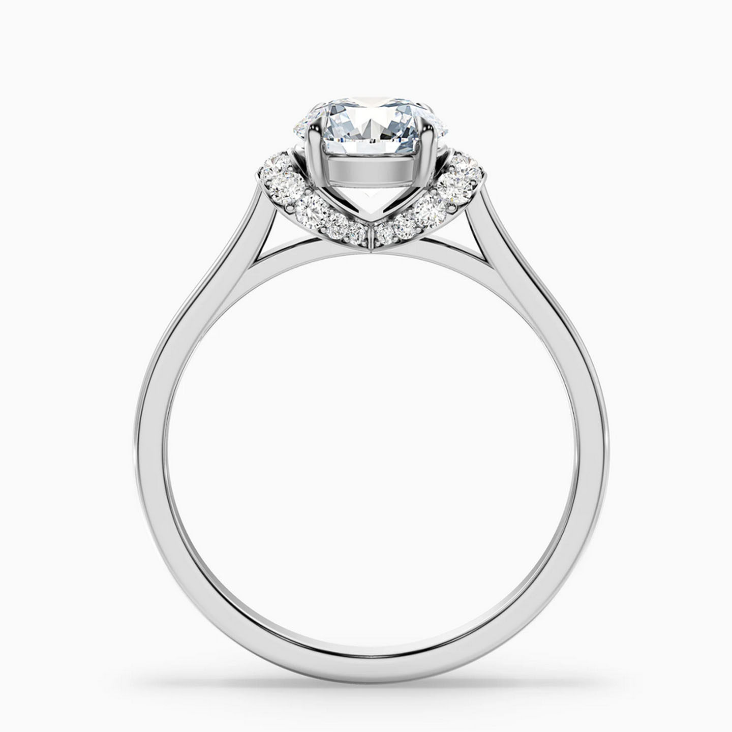18k gold white gold rose gold 1 carat cultured diamond ring
