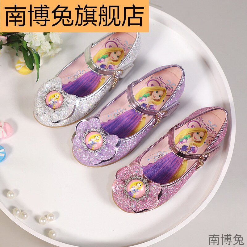 新款公主蛋卷小女孩亮片舞蹈鞋单鞋 南博兔单鞋
