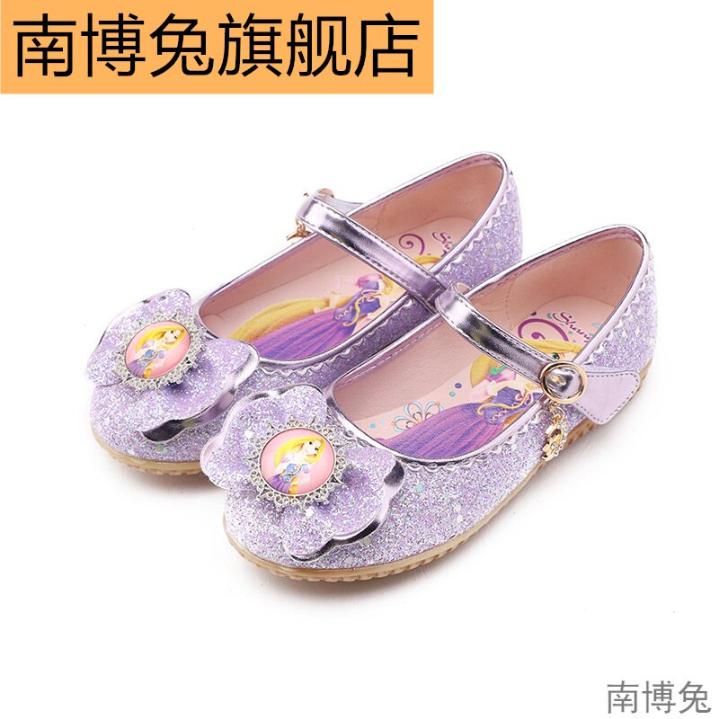 新款公主蛋卷小女孩亮片舞蹈鞋单鞋 南博兔单鞋