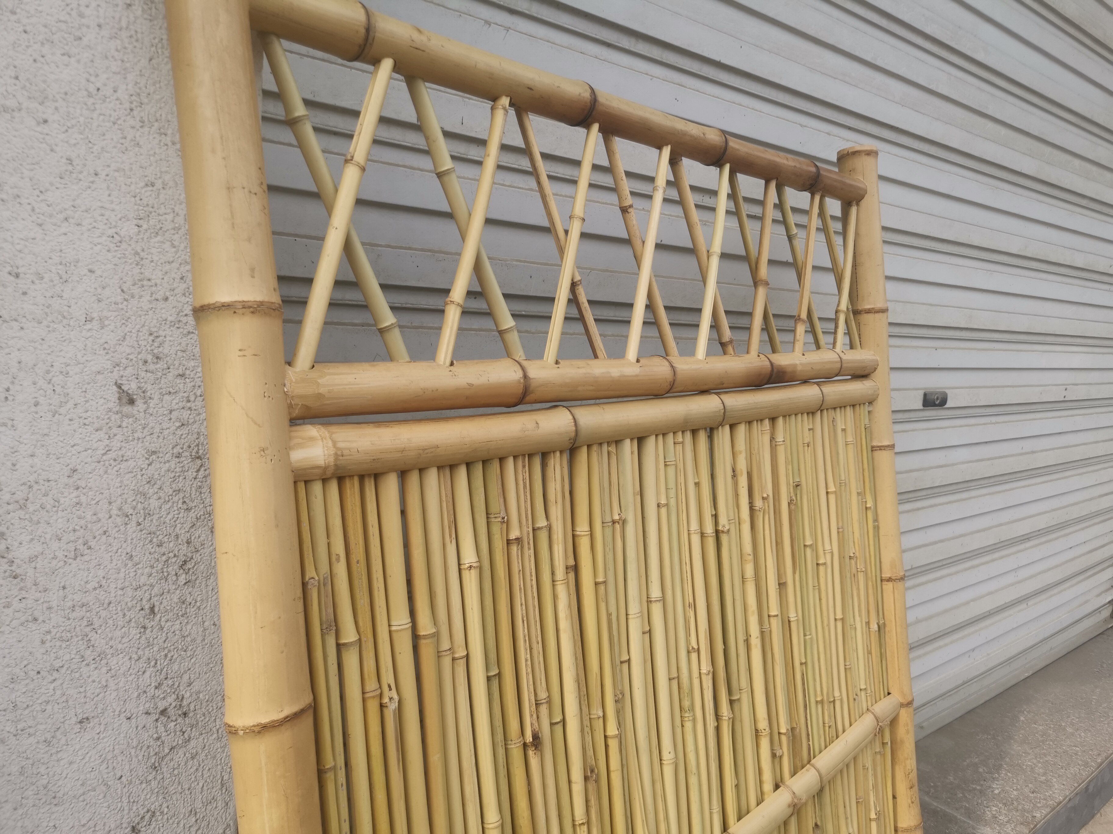 新款防腐竹篱笆竹门竹栅栏室外花园装饰围栏竹护栏隔断日式户外款