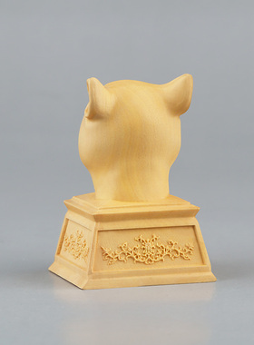 圆明园十二生肖汽车黄杨木兽首